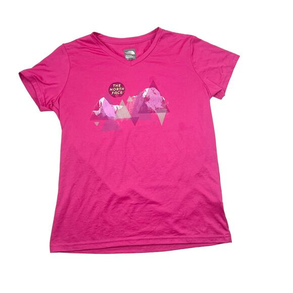 The North Face Pink Mountains Performance Tee - Picture 1 of 6